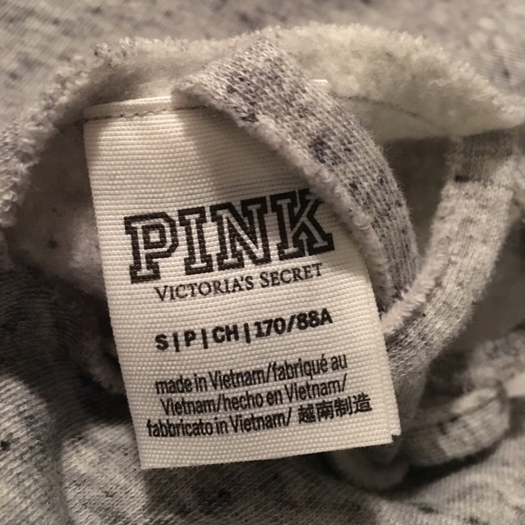 PINK Heather Gray Crossback Crewneck - Picture 4 of 8